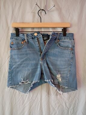 Aeropostale Light Blue Distressed Denim Shorts